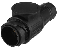 Connecteur de remorque Euro 13 broches 12V moulé par injection à 13 trous