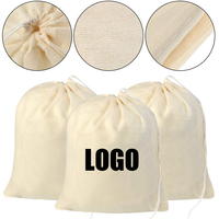 Sacs à cordon en lin recyclable, sac de rangement en tissu écologique, pochette en mousseline, sac à cordon en Jute avec Logo personnalisé