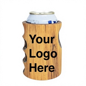 Portabevande in Legno per Lattine di Birra con Logo Personalizzato, 12oz-16oz, Isolato Termicamente - Product Image 1