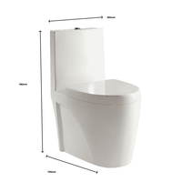 Haute qualité chinois maison hôtel s-trap une pièce sanitaire en céramique closestool toilette salle de bain commode wc toilette