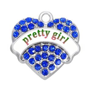 Colgante <span class=keywords><strong>de</strong></span> Joyería con Dije <span class=keywords><strong>de</strong></span> Corazón <span class=keywords><strong>de</strong></span> Cristal Completo y Letras Grabadas Personalizadas para Chica Bonita/GIMNASTA/ATLETA/DEPORTISTA - Product Image 3