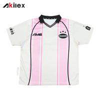 Jersey Sepak Bola Custom Unisex Akilex, Bahan Mesh, Streetwear, Supplier Grosir, Maillot De Foot