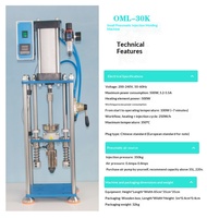 Máquina de Moldeo por Inyección Vertical Pequeña de 20T |   ABS, PP, PC, AS, PE, PET, PVC, Silicona |   Mini Inyector de Plástico para Piezas Pequeñas