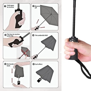 Paraguas Plegable Automático de Lujo, Resistente al Viento y Anti-UV, de 23 Pulgadas, con Impresión de Logotipo Personalizado, Portátil, para Viajes y Agencias de Turismo - Product Image 6