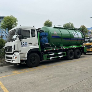 20 Cubic Meters Sewer Cleaning Drain Suction Combi Vacuum Jetting Truck <b>10</b> Wheeler Diesel 6x4 Manual Engine Motor Gearbox - Product Image 1