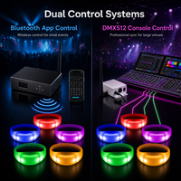 Pulsera LED de Fábrica, Pulsera Luminosa con Control Remoto RF, Pulsera LED Personalizada para Conciertos, Eventos y Deportes