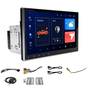 Universale 10.1 ''2 Din Car Monitor TV Touch Screen rotante 1 Din Android autoradio lettore DVD per auto con Apple Carplay