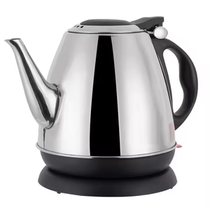 Nuevo Hervidor eléctrico de acero inoxidable <span class=keywords><strong>con</strong></span> cuello de cisne portátil Premium de 1,0 L para uso doméstico y exterior - Product Image 1