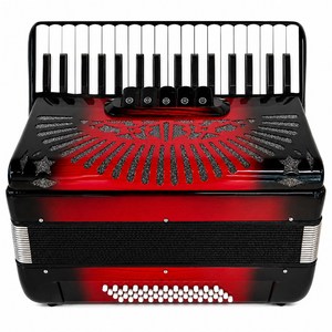 Accordéon en bois 34 touches 60 basses 12 tons, type professionnel portable, instrument de musique pour l'apprentissage des étudiants et la performance sur scène - Product Image 1