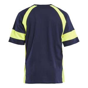 BLAKLADER-T-shirt 352310308833S avec Hi-Vis Bleu Marine/Hi-vis jaune-EAN 7330509916728 HI-VIS WORKWEAR - Product Image 2