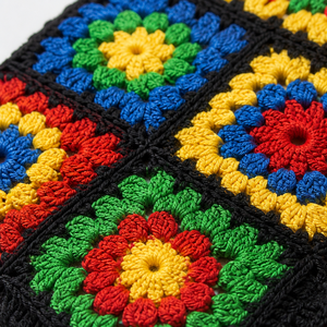 Robe longue personnalisée pour femme, au crochet, motif carré Granny Square, col licou, dos nu, patchwork multicolore, style bohème plage, OEM, vente en gros, commande en gros - Product Image 3