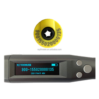 Étiquette d'oreille RFID pour animaux de ferme, porcs, moutons, bovins, taille 30*15mm, 134,2 KHz, puce EM4305 personnalisée