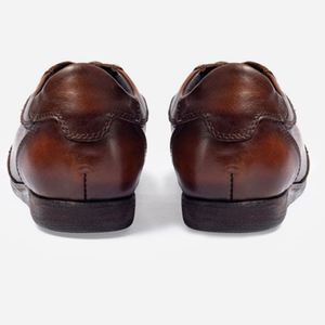 Zapatos Formales de Negocios para Hombre de Cuero de Grano Entero, Forro de Piel de Vaca Genuina, Oxfords Británicos Hechos a Mano, Ideales para Bodas - Product Image 6