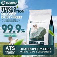 Litière pour chat Little Cyan Mine Sodium Bentonite, agglomération rapide, 99 % sans poussière, super absorbante, antibactérienne, contrôle des odeurs, naturelle