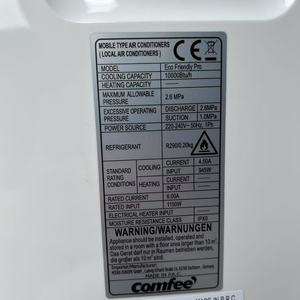 <span class=keywords><strong>Condizionatore</strong></span> <span class=keywords><strong>portatile</strong></span> Top di alta qualità USA leader del marchio <span class=keywords><strong>Comfee</strong></span> 10000Btu 1.2P di raffreddamento solo EU Standard ECO 0.5W Standby - Product Image 4