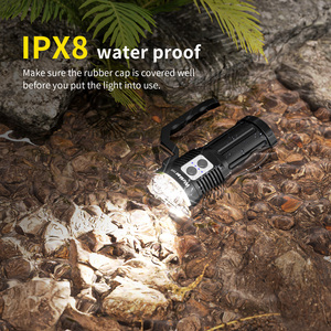 TS32 15000lm có thể sạc lại 21700 Đèn pin mạnh mẽ 12 * lh351d/519a + 1 * sft40 LED Torch với chuyển đổi kép - Product Image 4