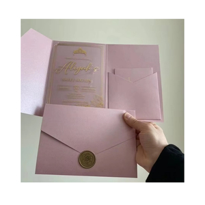 Venta al por mayor claro de lujo pequeño invitar cena vestido playa boda sobres oro <span class=keywords><strong>corte</strong></span> láser acrílico Quinceañera tarjeta de invitación - Product Image 1