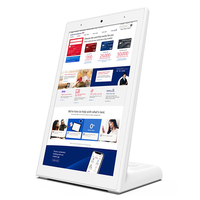 Tablet Android Bentuk L, Penilaian Umpan Balik Pelanggan, POE, RJ45, NFC, Kamera, Tablet Android Desktop untuk Bank, Hotel, Restoran