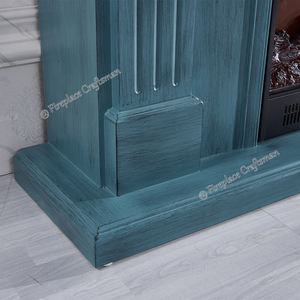 60 pouces ornée lac bleu antique <span class=keywords><strong>cheminée</strong></span> électrique bois électrique entoure et manteaux à vendre - Product Image 4
