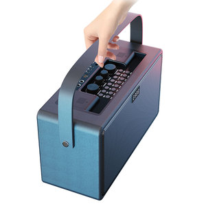 Reproductor de Karaoke portátil con dos micrófonos, inalámbrico, altavoz DSP de alta calidad para transmisión en vivo - Product Image 4