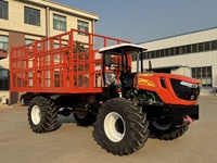 4WD Oliepalmvruchttransporttractor met gaaslaadbak