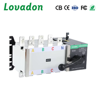 Commutateur de transfert automatique ATS 400A 4P type PC, commutateur de conversion double alimentation pour générateur 380-440V 220V