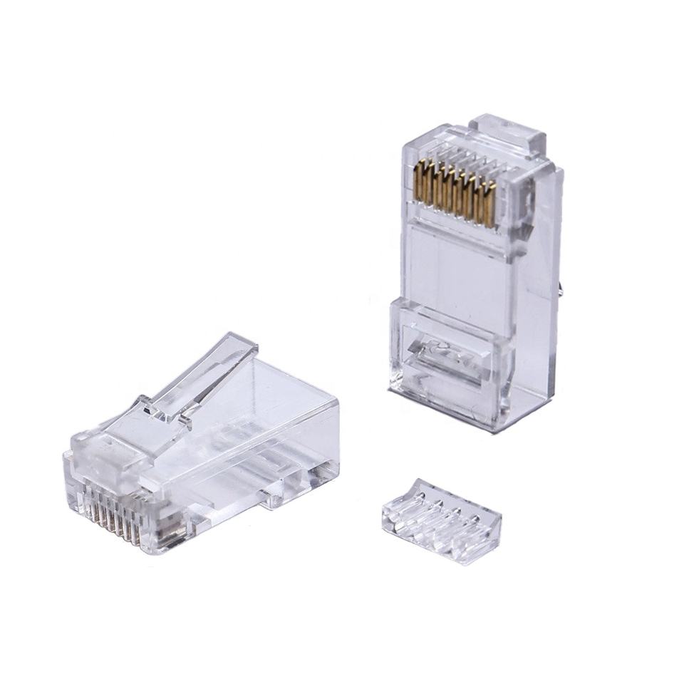 RJ45 Ethernet Male Connector Non-Shielded Network Cable Connection with ...
