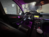 Autowellus - Iluminación Interior para Automóviles con Volante a la Derecha (RHD) y a la Izquierda (LHD), Actualización de Estilo para Benz Clase C W204, Luz Ambiental Dinámica con Flujo Activo