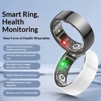 Nouvelle bague connectée R1000 2026, tracker d'activité physique, boîtier en acier, moniteur de fréquence cardiaque et de sommeil, étanche IP68 pour hommes et femmes