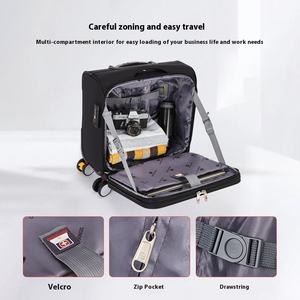 Valise à roulettes de voyage, cabine, 18 pouces, avec poignée télescopique, en tissu Oxford imperméable - Product Image 3