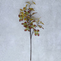 Décoration d'intérieur, feuilles d'arbre de hêtre artificielles, plantes vertes, accessoires de photographie simulés pour mariage/noël