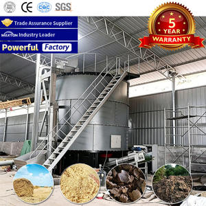 Usine de fermentation verticale d'engrais organiques, réservoir de compostage de fumier avec décharge assistée par gravité à vendre - Product Image 2