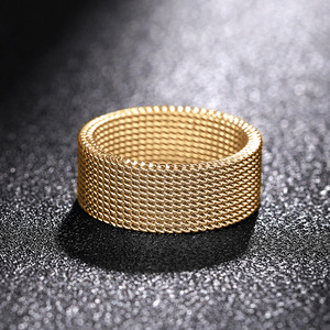 Dj075 Geometric Stainless Steel <b>Ring</b> Modern Unisex Fashion Jewelry Gift <b>Plain</b> Design For Men Women - Product Image 4