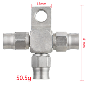 Raccord croisé à 4 voies en acier inoxydable usiné avec précision Haofa, résistant à la corrosion, connecteur <span class=keywords><strong>hydraulique</strong></span> pour conduites d'huile/gaz/eau - Product Image 2