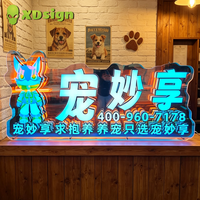 XDSIGN LED personnalisable rapide, nouveau style américain Abyss, livraison rapide, design personnalisé, extérieur, pour animalerie, bar, food truck et salle de sport