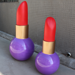 Tùy chỉnh lớn nhựa Son môi bức tượng sợi thủy tinh mỹ phẩm điêu khắc để bán - Product Image 3