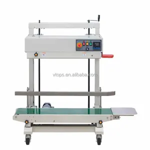 Vertical Plastic Heat Sealing Machine Continuous Bag Heat Sealer Machine For Sale