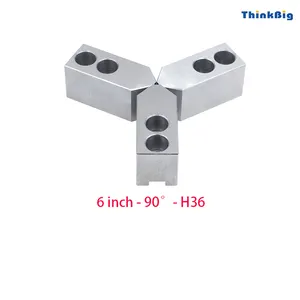 Thép tiêu chuẩn 6 inch 3 Hàm Hàm mềm cho máy tiện Chuck thủy lực hàm Chuck tùy chỉnh