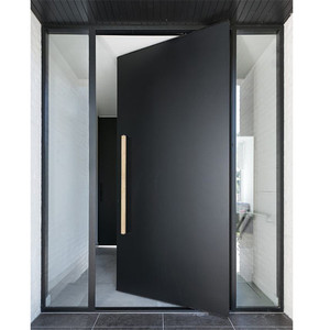 Puerta de Madera de Roble de Diseño Superior de China, <span class=keywords><strong>Puertas</strong></span> Exteriores Modernas de Madera Maciza, Puerta Pivotante para Exteriores - Product Image 6