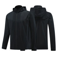 Veste de sport d'extérieur pour homme, coupe-vent, imperméable, séchage rapide, 100% polyester, course à pied, football, automne