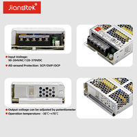 Fuente de Alimentación Compacta Jiangtek LPS-50-12 de 50W con Potenciómetro de Voltaje Ajustable para Equipos de Sistemas de Control Industrial