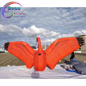 Flamingo <span class=keywords><strong>Inflable</strong></span> <span class=keywords><strong>Gigante</strong></span> Publicitario / Modelo de Animal Grulla Roja de Patas Largas, Grulla Roja <span class=keywords><strong>Inflable</strong></span> - Product Image 2