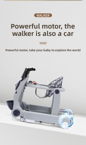 Marche-bébé multifonctionnel 4-en-1 anti-renversement avec musique, siège pliable et hauteur réglable pour les tout-petits de 0 à 3 ans (charge de 10 kg) - Product Image 4