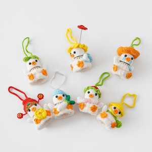 Cross-Border New Yarn Finished Goods Cheer Small Pendant Knitted Badminton Duckling Cute Animal Charm Zhejiang TSLZ-20221628 - Product Image 5