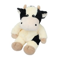 Peluche Vache en Polyester et Coton PP, Chauffable au Micro-ondes, Jouet en Peluche Mignon de Dessin Animé, Taille 11-30cm, Vente en Gros Direct Usine