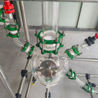 Système d'absorption des gaz d'échappement en verre borosilicate 10L avec pompe à entraînement magnétique, unité de lavage des gaz de laboratoire