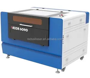 100 wát 6090 CO2 laser cắt khắc máy với tự động lấy nét và đôi-nằm cảnh báo ánh sáng