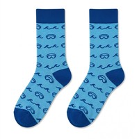 Chaussettes de sport personnalisées en coton jacquard sans couture, à pointes reliées à la main, pour adultes, chaussettes fantaisie à la mode pour hommes et femmes, OEM ODM