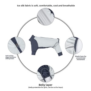 Mono de Verano para Mascotas con Logotipo Personalizado, Ropa Protectora de Secado Rápido, Anti-Caída de Pelo, a Prueba de Insectos y con Protección Solar para Exteriores - Product Image 4