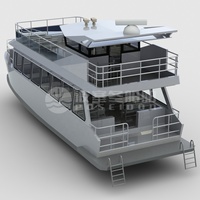 Catamaran touristique, bateau de passagers de qualité supérieure, en aluminium marin de grade 5083, ferry pour passagers